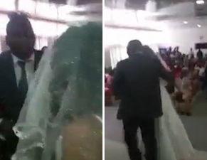 吃瓜穿婚纱事件视频,一场意外的时尚与争议的碰撞